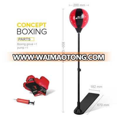 Outdoor Sports Boxing Set Pu Inflatable Punching Bag Stand Easy To Use For Kids