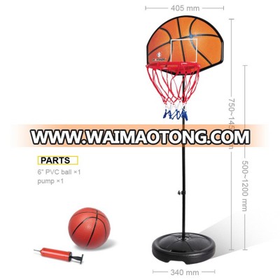 Sport Toy Adjustable Basketball Hoop Stand Mini Basketball Game Set with Ball and Pump