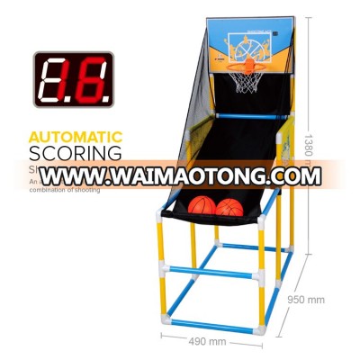 Indoor Mini Colorful Electronic Shooting Basketball Game Machine For Kids